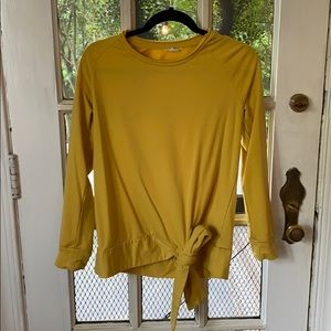 Yellow light weight tie sweater (Nordstrom)